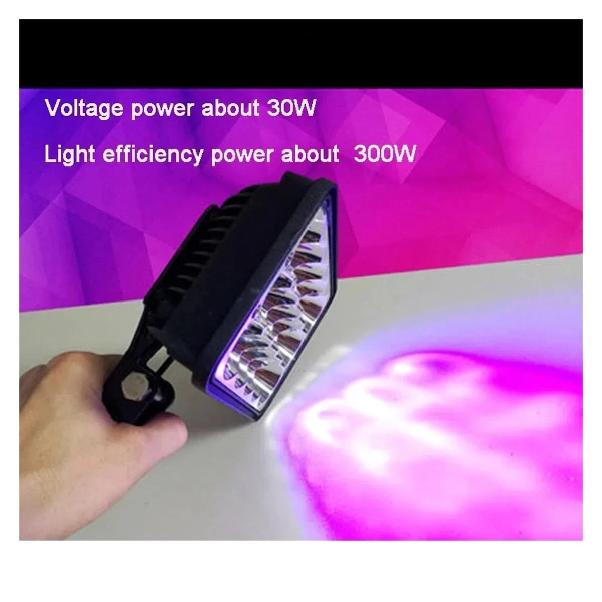 Hand-UV-Härtungslampe 160–300 W, schattenlose Klebeplatte, Drucklampe, Kristalltropfen, Kleber, Harz, Tinte, Farbe, 395–365 nm Schnell und effizient(395nm,320W)
