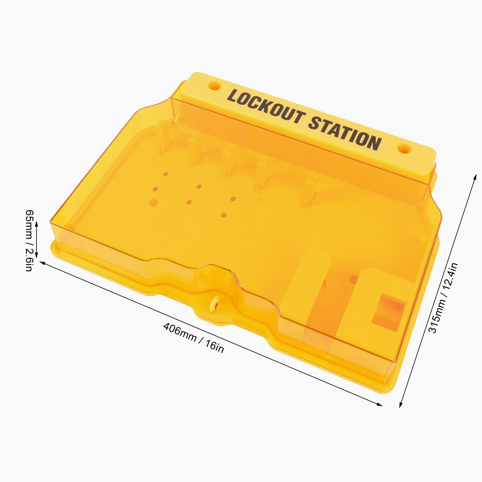 Lockout Tagout Station, Lockout Tag Out Kit Board mit 2 Haspen und 10, transparente Abdeckung Wandmontage Lockout Sicherheitsversorgung