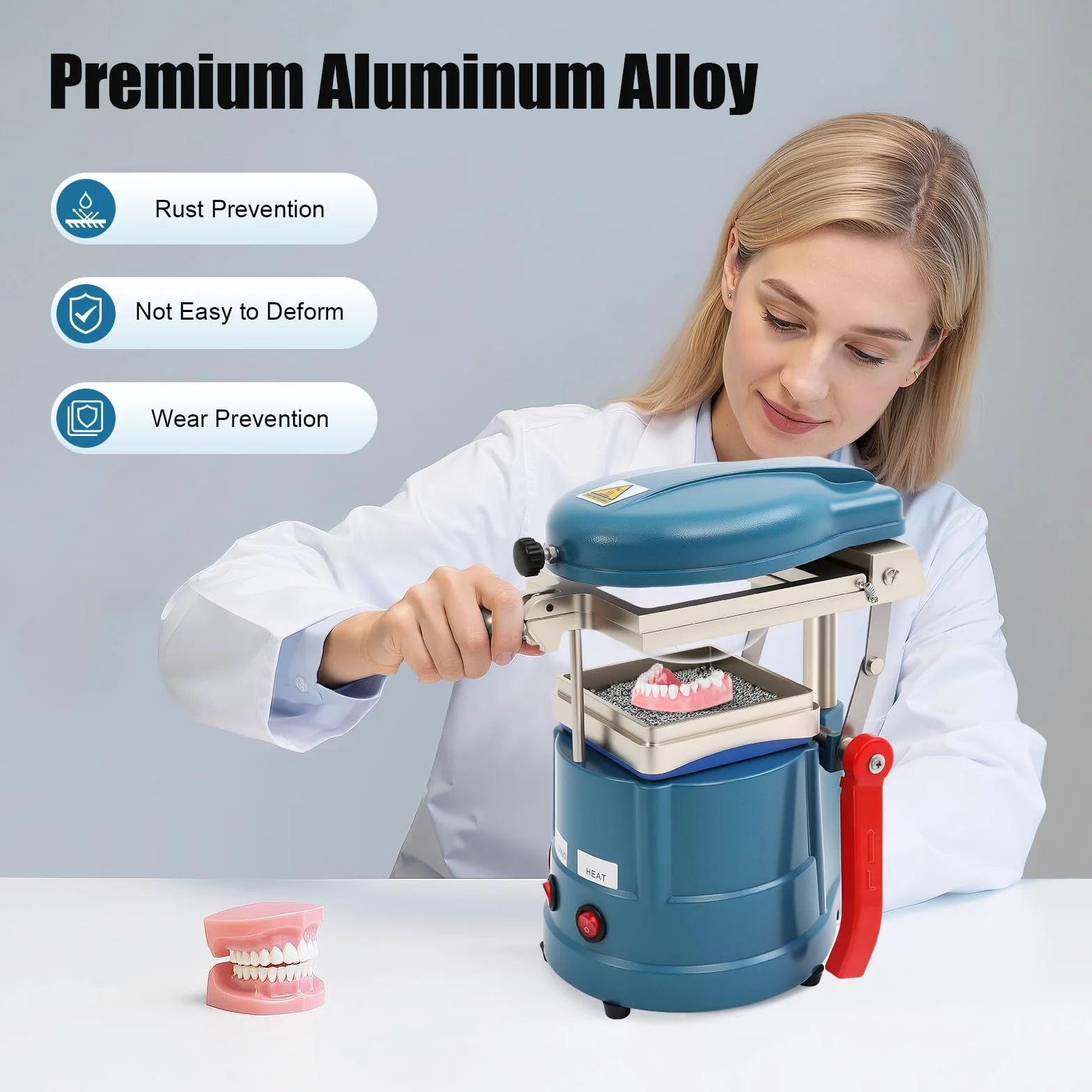 Vakuum-Tiefziehgerät,800W Dental Vakuumformer Molding Maschine, Dentallabor Forming Tiefziehgerät Thermoformer Vakuum-Tiefziehgerät