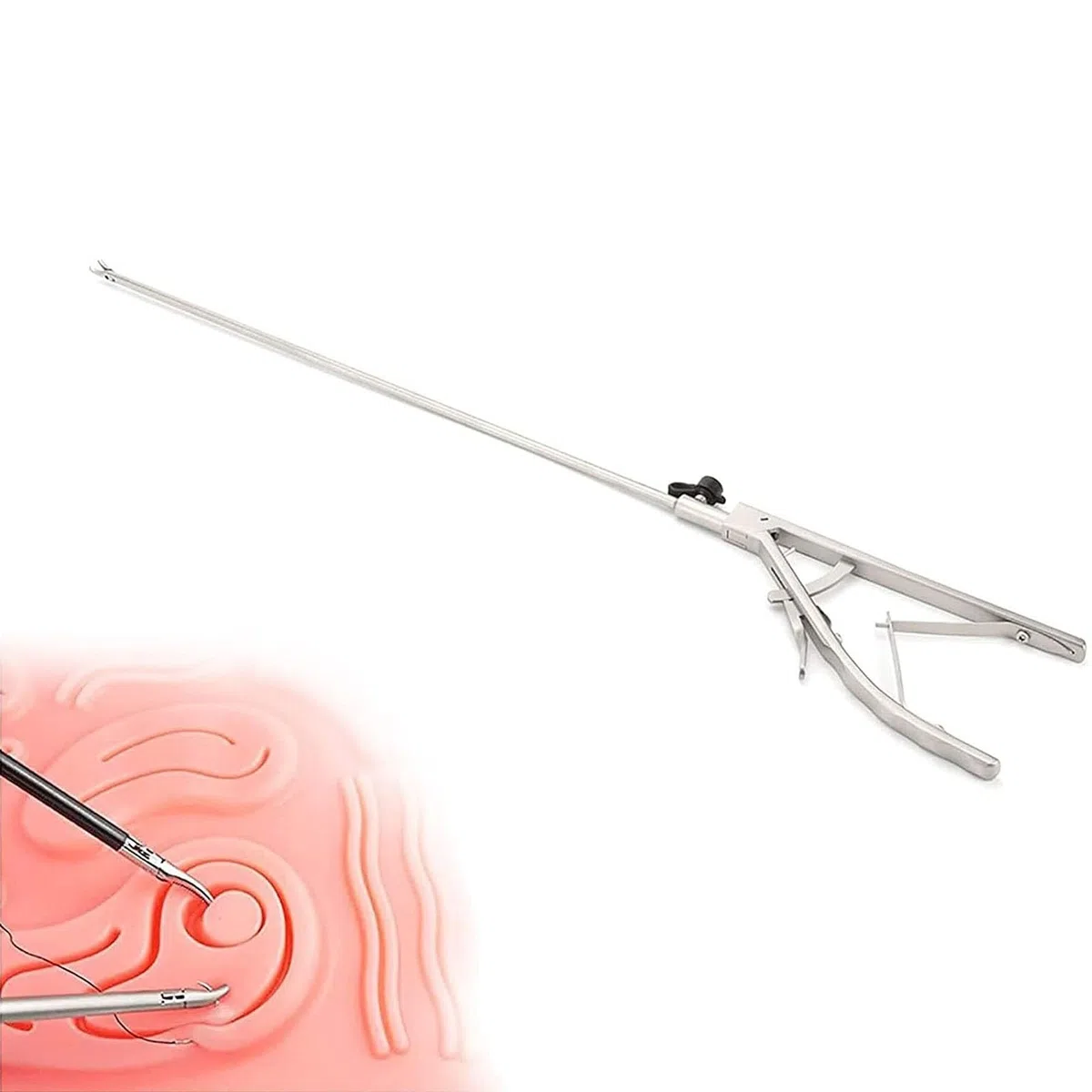 CEEBUS Laparoskopie-Simulationstraining, Laparoskopische Nadelhalter Pinzette Aus Edelstahl für Die Laparoskopische Chirurgie,Bildungsmodell