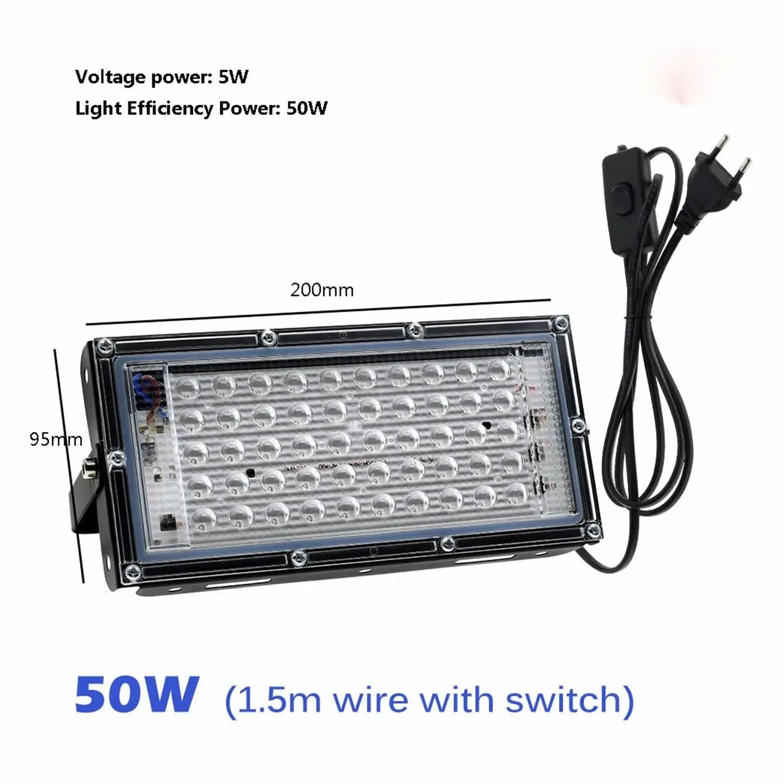 LED 100W/300W Violettlicht 365nm UV-Härtungslampe 395nm Fluoreszenz-Detektionslampe Schattenlose Klebstoff-UV-Härtungslampe Grünes Ölharz(405nm,200W)