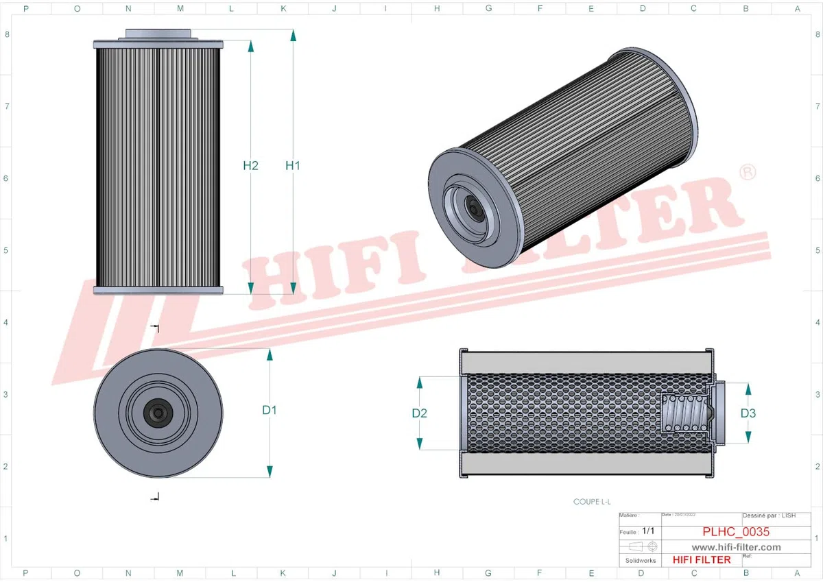 HIFI FILTER Hydraulikfilter SH 65001 kompatibel mit HY 9431, PT9384-MPG, HF28816