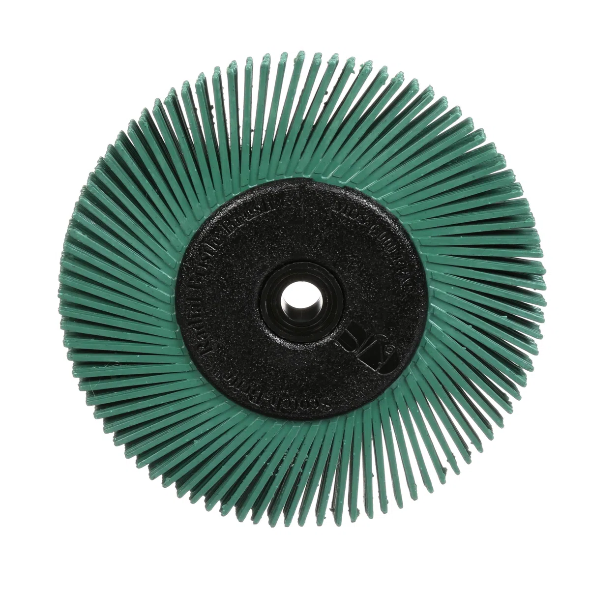 Scotch-Brite Radial Bristle Brush BB-ZB mit Kunststoff-Flansch, grün, 152,4 mm x 12,7 mm x 25,4 mm, P50, Typ A, 1 Stück