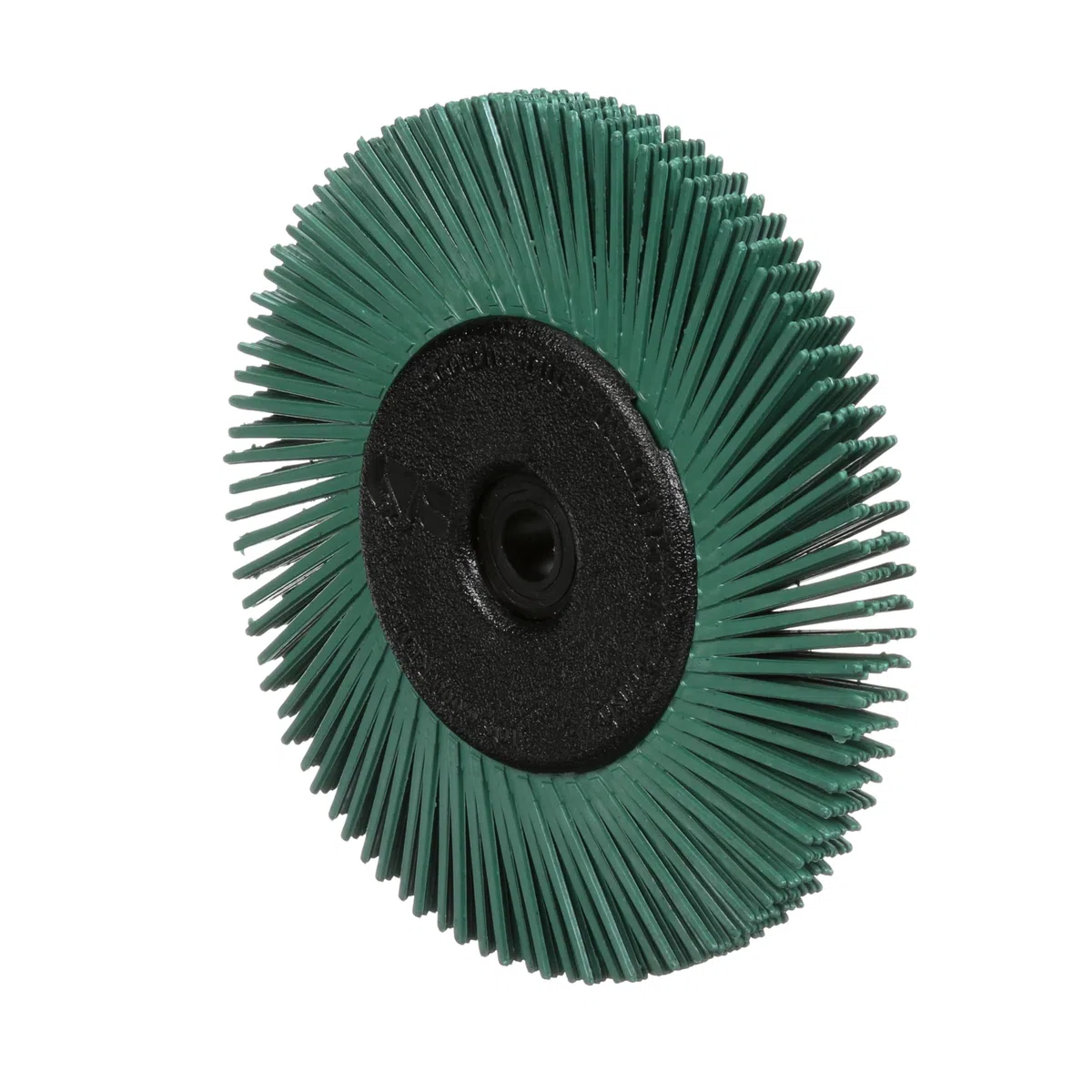 Scotch-Brite Radial Bristle Brush BB-ZB mit Kunststoff-Flansch, grün, 152,4 mm x 12,7 mm x 25,4 mm, P50, Typ A, 1 Stück