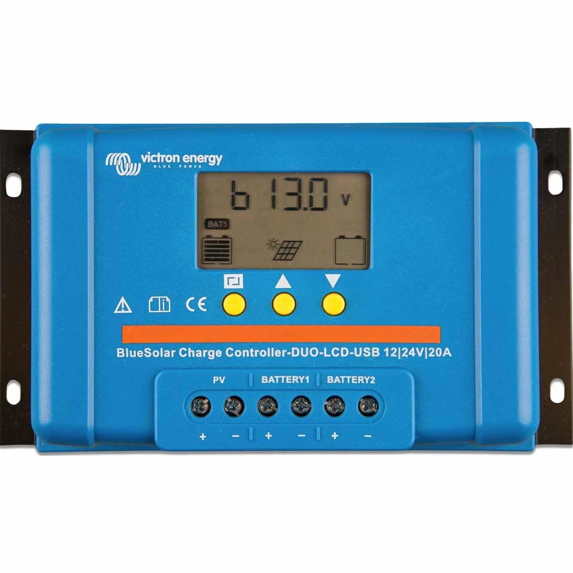 Victron Energy BlueSolar PWM DUO-LCD&USB 12/24-Volt 20 Amp Laderegler