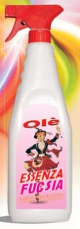 Olè Essenza Bianca Gialla Fuxia Duftspray, beseitigt Gerüche, reinigt, wirkt antistatisch, je 750 ml, 12 Stück fuchsia