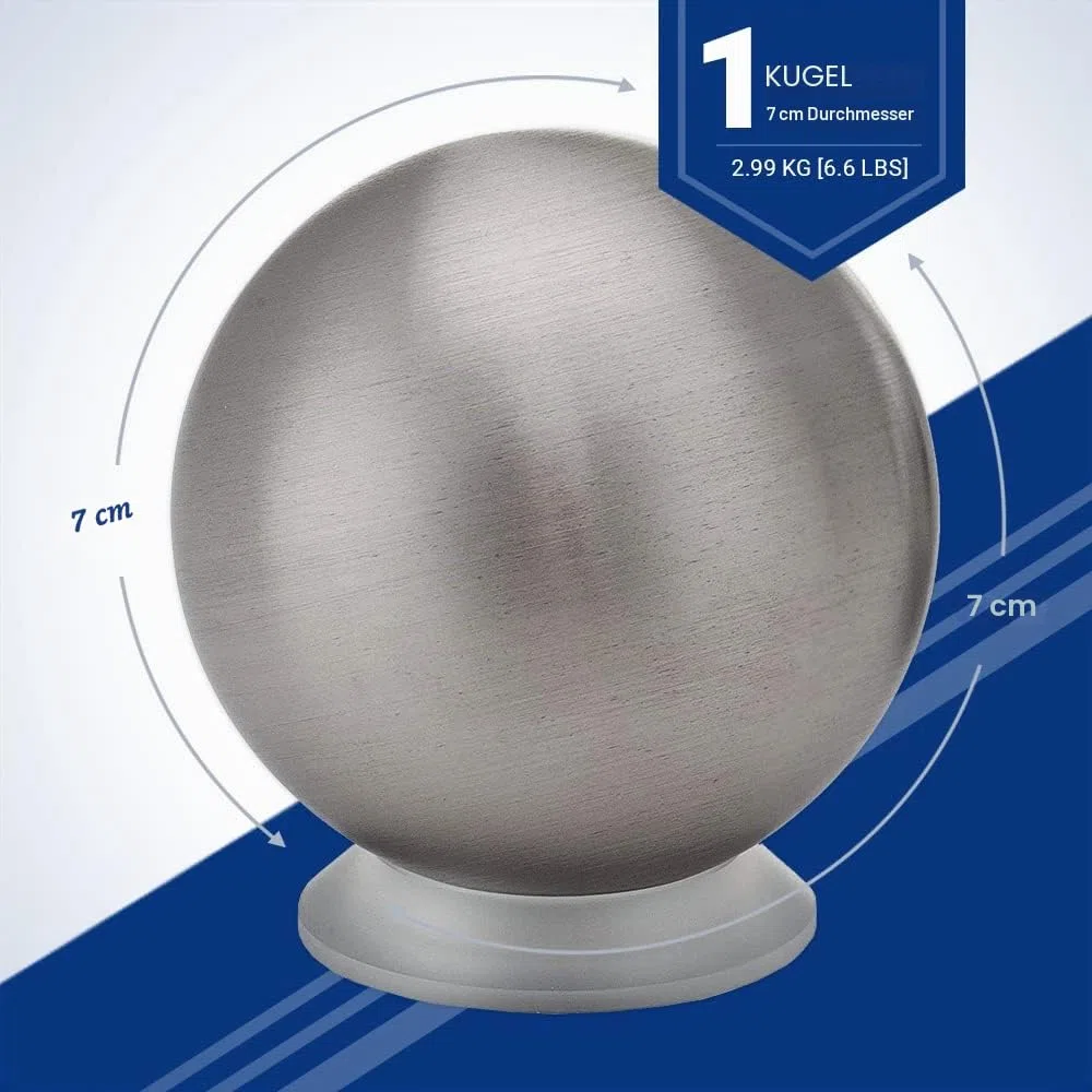 Midwest Tungsten Service Wolframkugel – 7 cm Durchmesser, 3 kg – größte Größe.