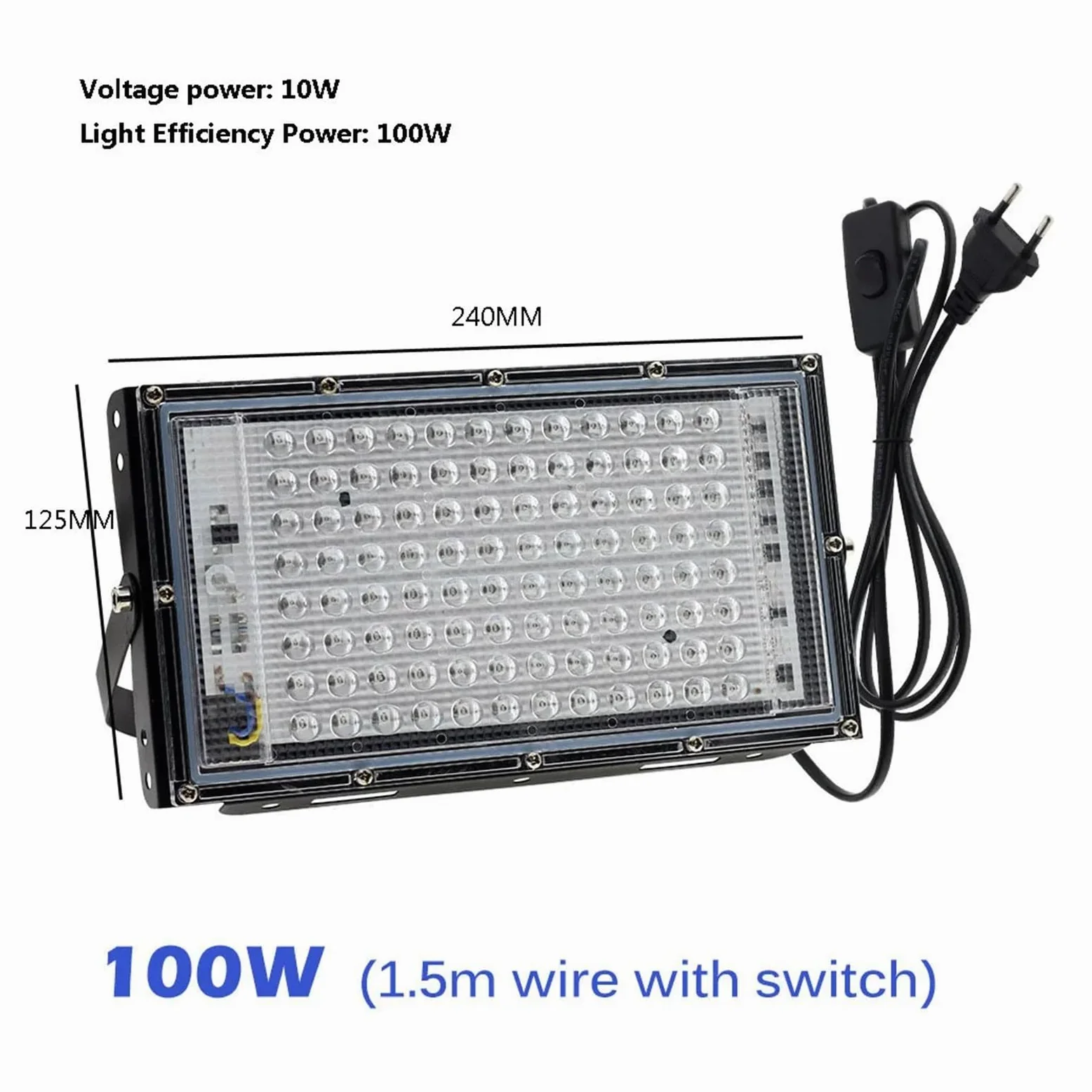 LED 100W/300W Violettlicht 365nm UV-Härtungslampe 395nm Fluoreszenz-Detektionslampe Schattenlose Klebstoff-UV-Härtungslampe Grünes Ölharz(405nm,200W)