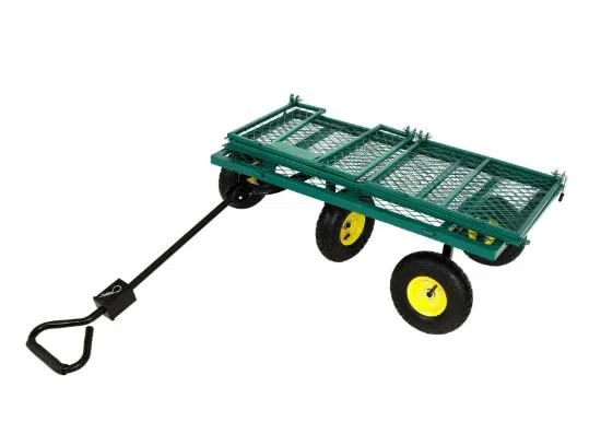 Gartenwagen Klappbarer Handwagen 550 kg Luftbereift Transportwagen mit Seitenwänden
