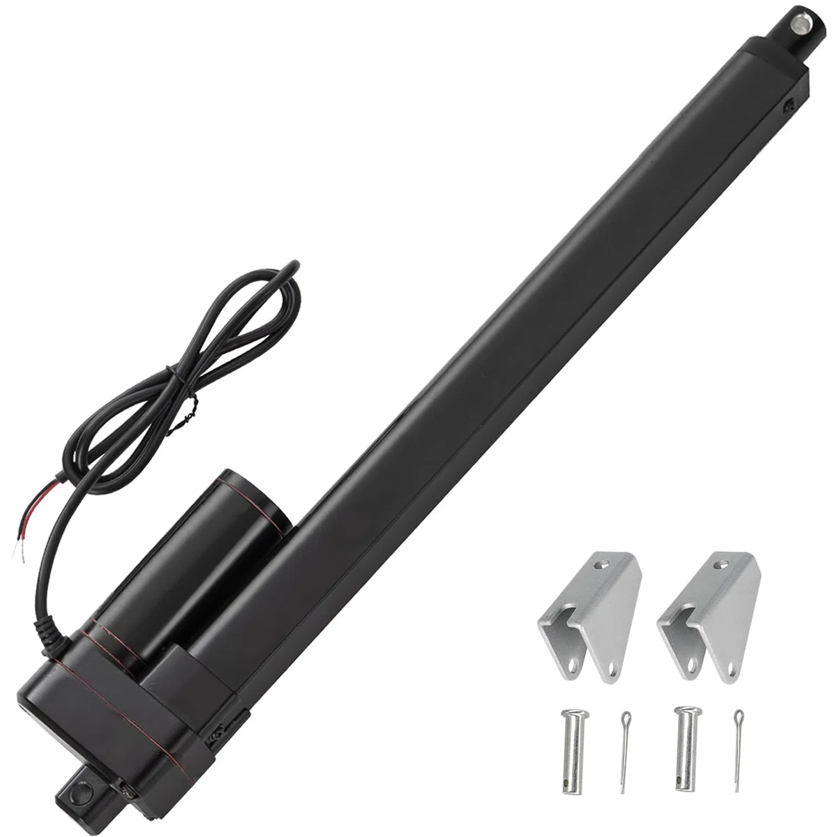 300mm Hub 3000N IP65 Wasserdicht Linearantrieb 24V Linear Actuator Linearmotor 5mm/s Mit Montagebügeln für Lift Coop Tür,Schrank, Fensteröffner, Türöffner, Home Automation