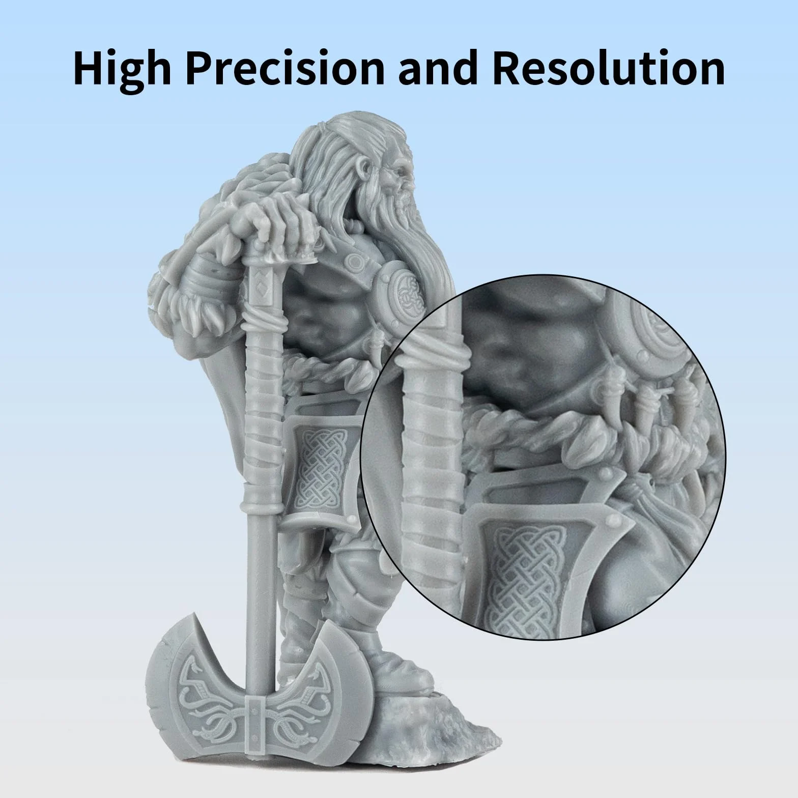 Siraya Tech Fast ABS-Like Resin 3D Drucker, Bruchfest, Hochpräzise, Standard-Photopolymer 405Nm UV-Härtend Für LCD/DLP 3D-Druck (Grau, 2kg)