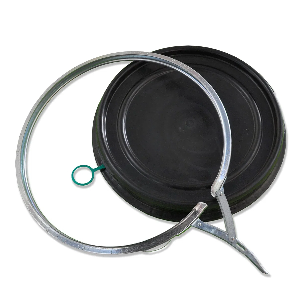 plasteo® 2 Stück: 60 L Weithalsfass mit Spannverschluss | 100% Lebensmittelecht | Universalfass | Futtertonne | Regen Maische Tierfutter Trinkwasser Camping Lagerfass | Stapelbar | Blau