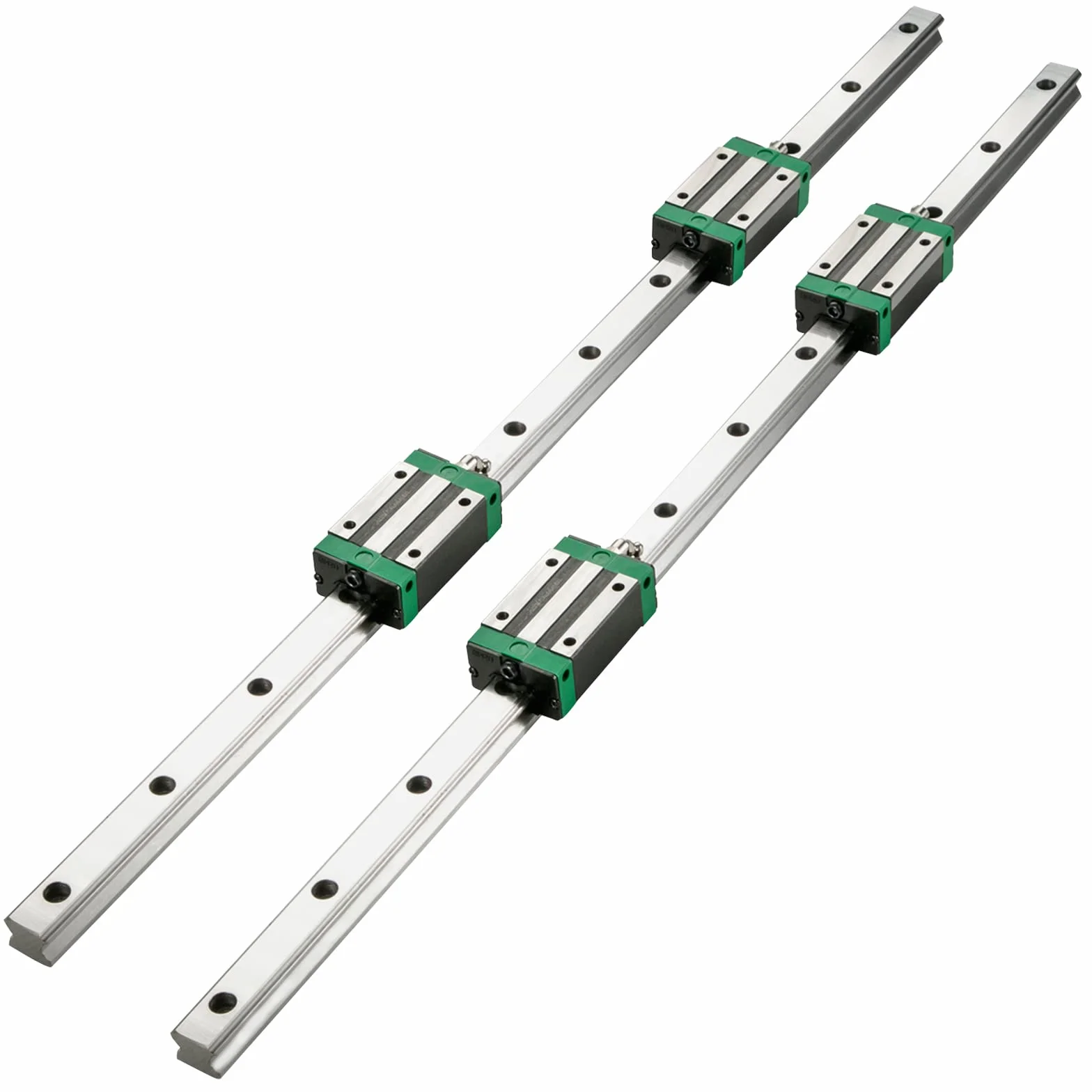 VEVOR Linearführung HSR 20 Serie Linearschienen, 1700 mm Länge Linearwelle CNC Linearführung mit 4 HSR 20 UU Lagerblöcken, Linear Führungsschiene für CNC-Maschine, Drehmaschinen, Linearführungsschiene