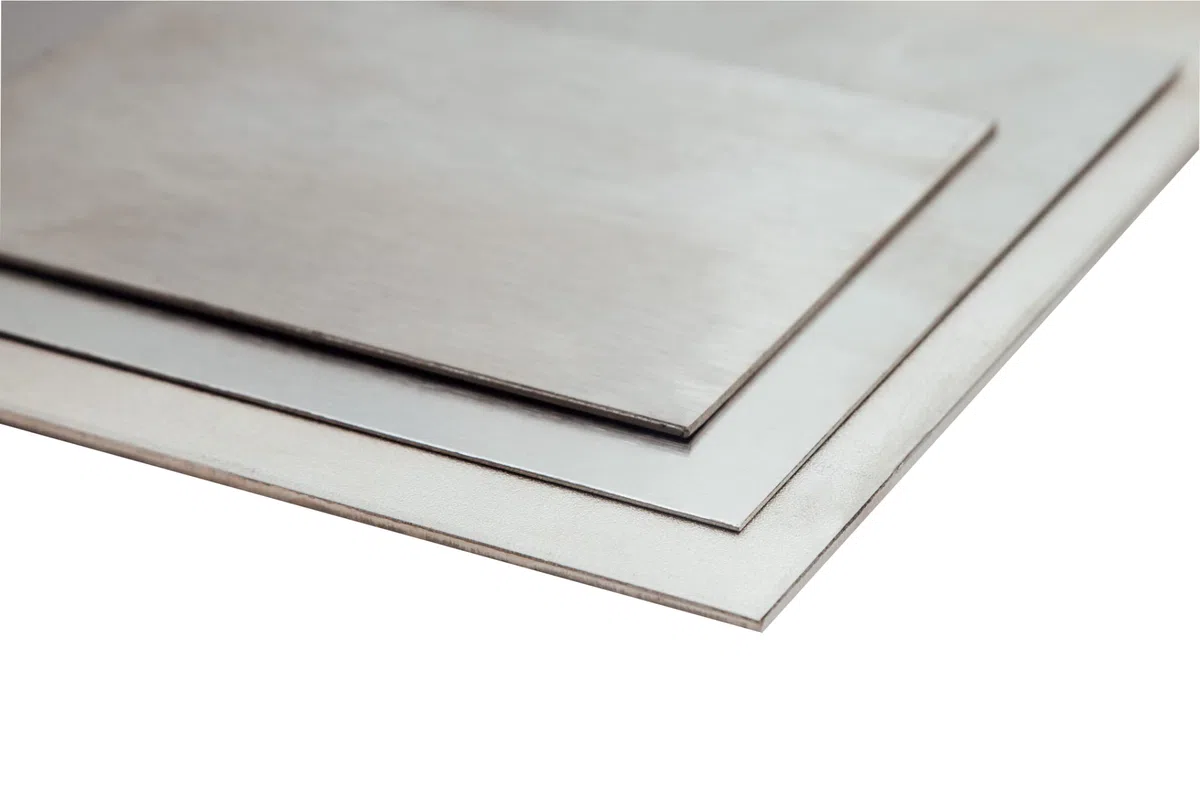 Nickel 200 Blech 2mm 2.4060 Platten Alloy 200 Ni 99.0% Zuschnitt nach Maß 100x100mm