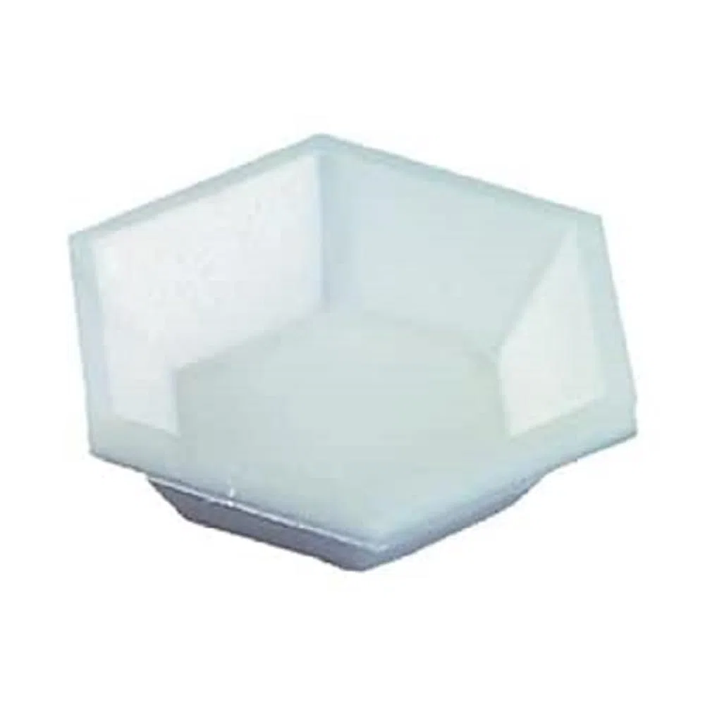 neoLab Polystyrol 6-Eckig Einmal-Wägeschale, Mittel, Transparent, 50ml Kapazität, 18mm Höhe, 500 Stück