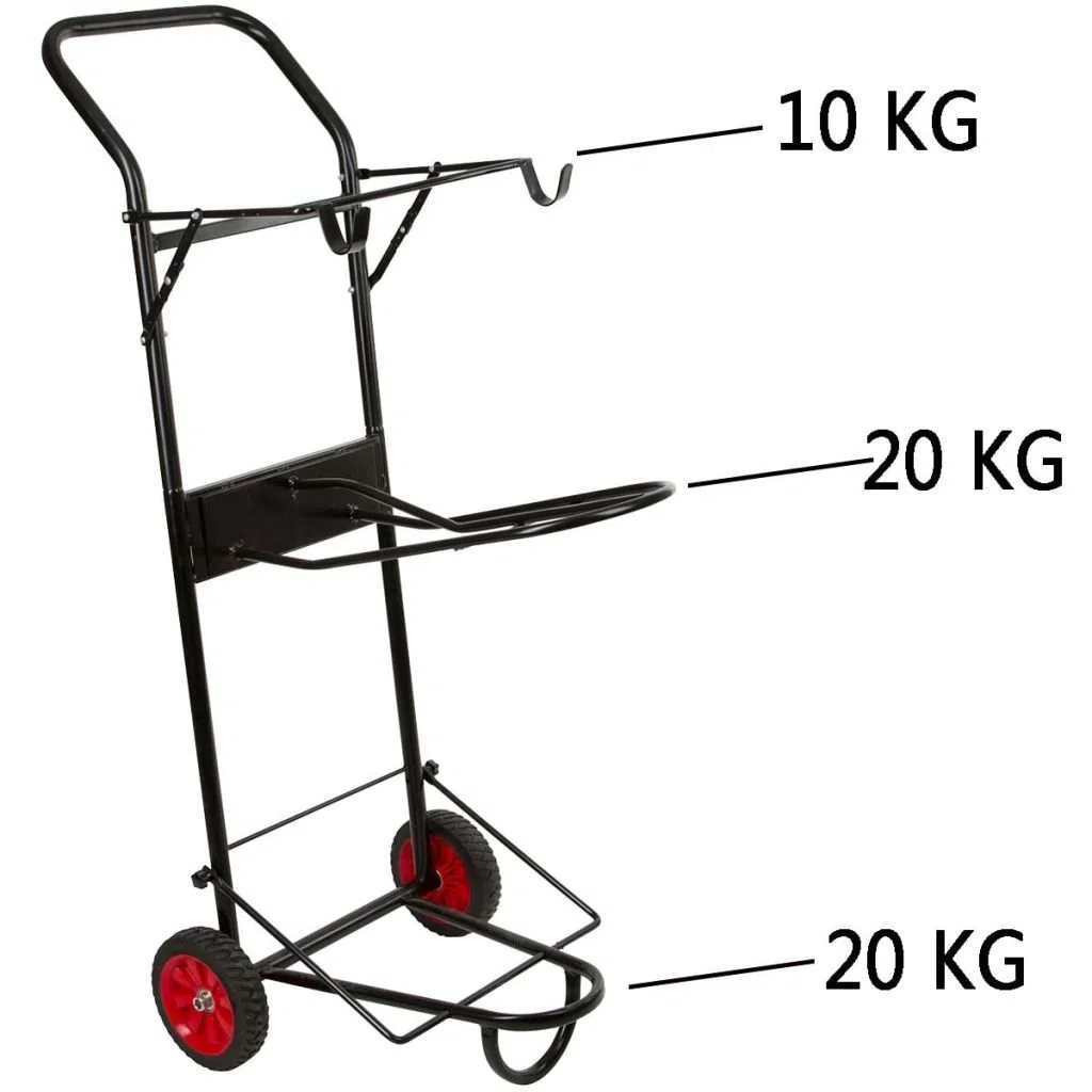Kerbl Sattelcaddy, Sattelbutler, schwarz, Metall pulverbeschichtet, 78x48x127cm, 15kg, für Reiter, Reiterinnen, fahr- und klappbar