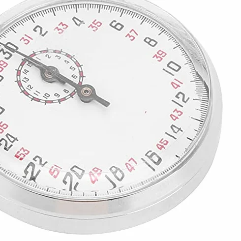 Mechanische Stoppuhr Metall-Stoppuhr Handheld-Laufzeituhr Großes Zifferblatt-Display Physik-Lehrgeräte