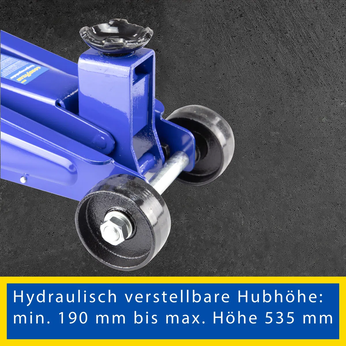 GOODYEAR 10640 Rangierwagenheber 3 Tonnen für SUVs und Geländewagen, Blau/Schwarz