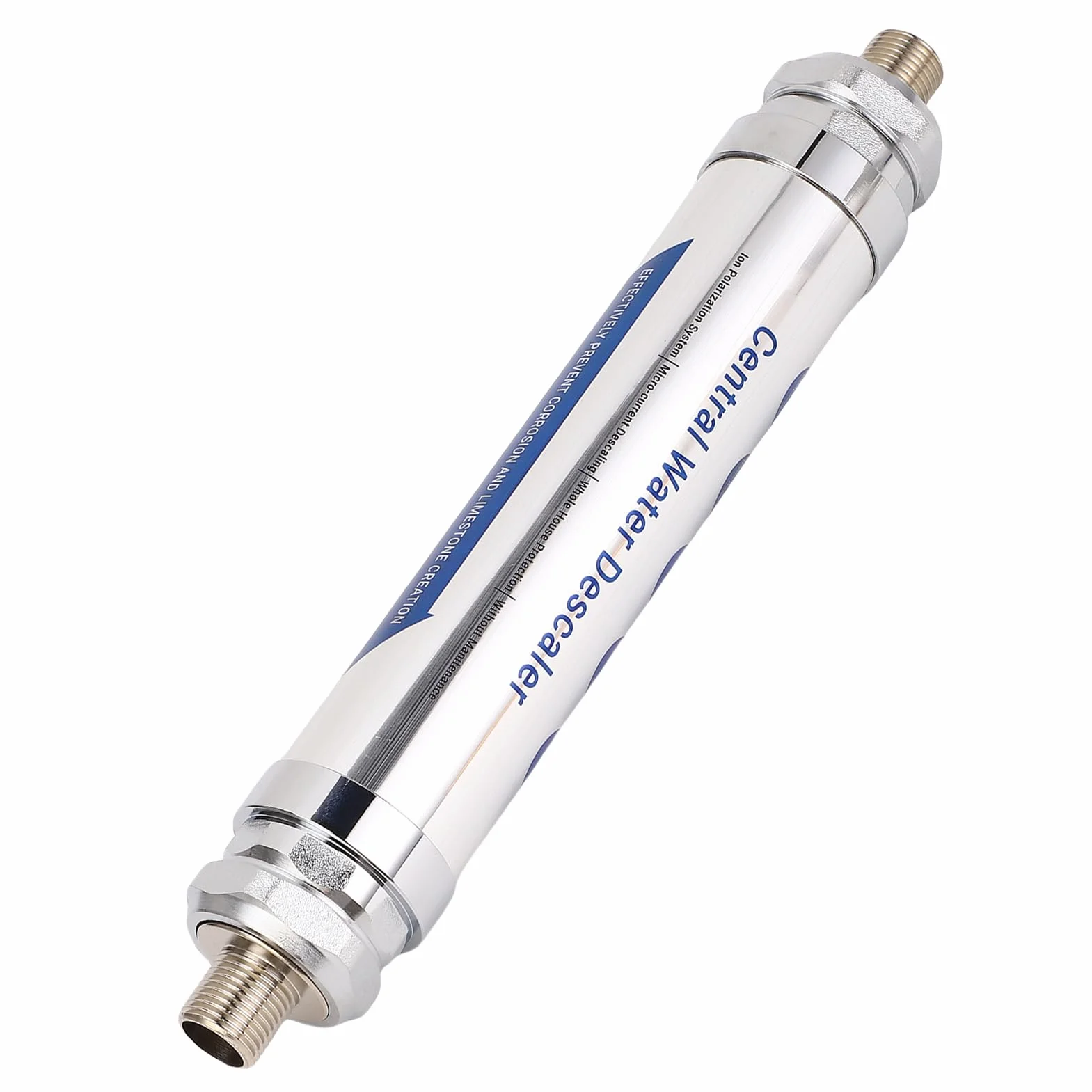 Salzfreier Wasserenthärter, Magnetisches Wasserentkalkungssystem aus Edelstahl für Rohre und Heizungen, Kalkschutz bei 32 Bis 212 Fahrenheit (3/4 Zoll (DN20))