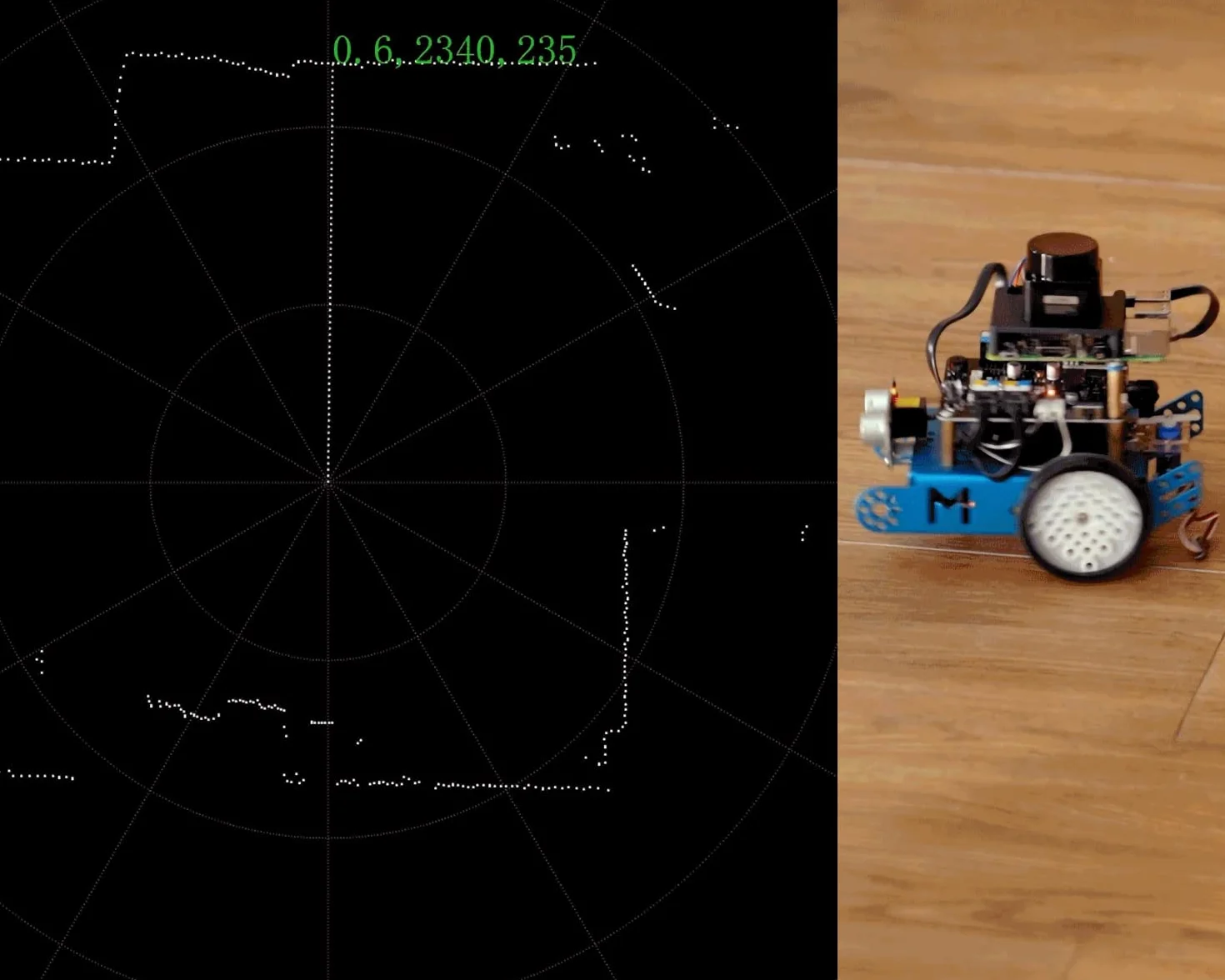 InnoMaker DTOF LiDAR Time-of-Flight Lidar STL-19P, 360-Grad omnidirektionale Laserabtastung, Blendfreie 60000 Lux, 5000 Hz Messfrequenz, 12 m Reichweitenradius, Unterstützt ROS/ROS2