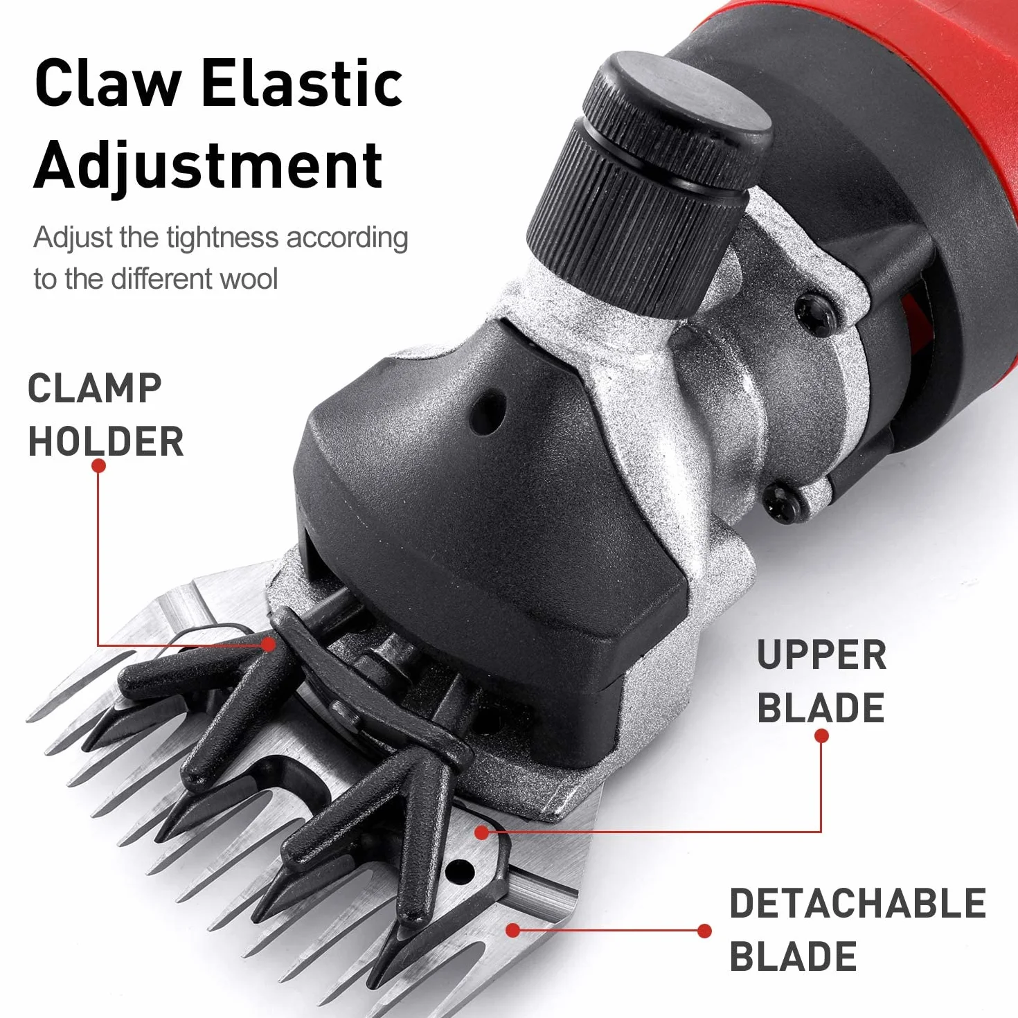 Schafschere,550W Fachmann Elektrische Schafschere,Tierpflege Schafschermaschine Alpakas, Ziegen und mehr, 6 Geschwindigkeiten Schwerlast Farm Livestock Haircut