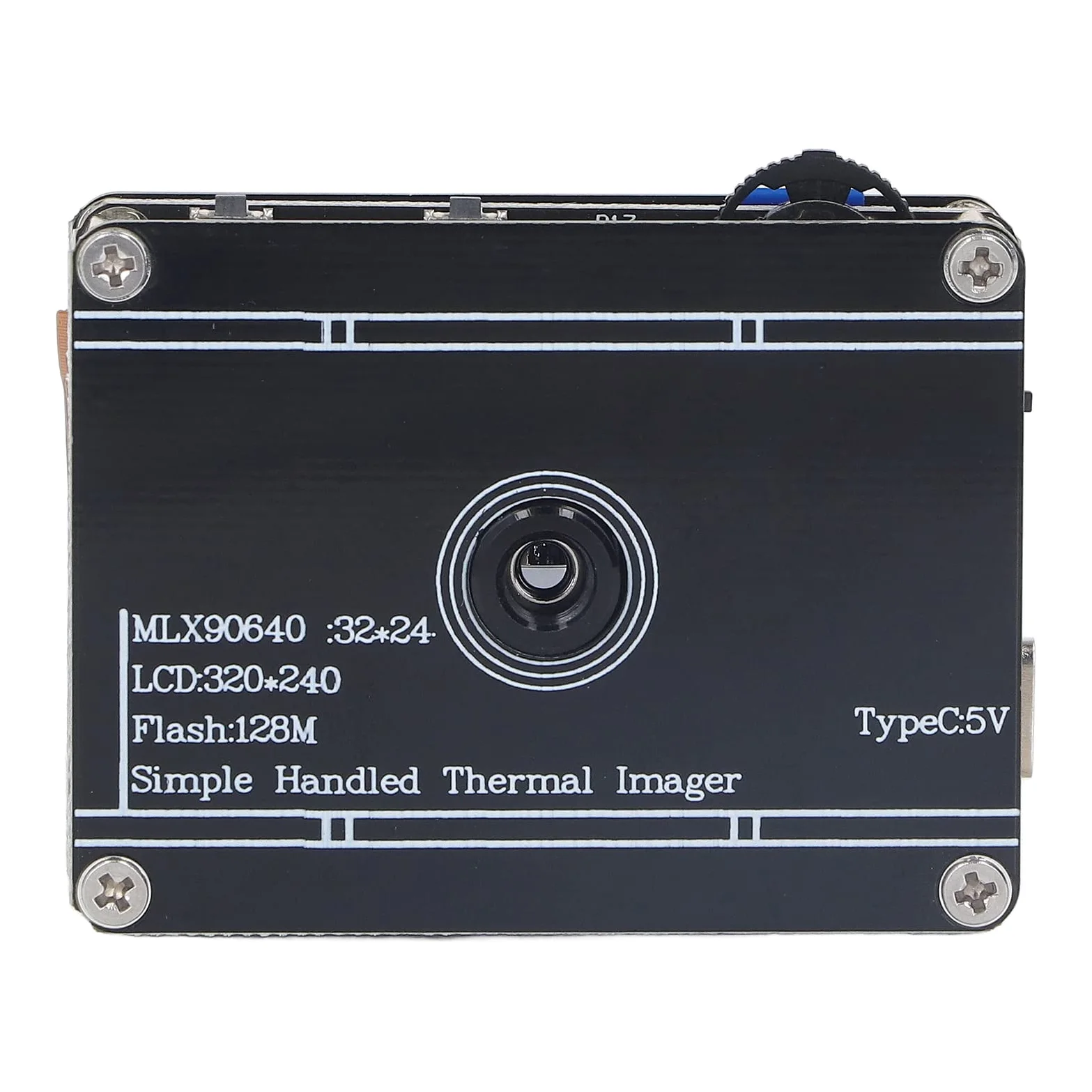 Tragbare Infrarot Wärmebildkamera,2 Zoll LCD Bildschirm 320 * 240,Messbereich -40℃ Bis 300℃,4H Akkus,USB C Ladung,Speichert 100 Bilder,Für Temperaturmessung