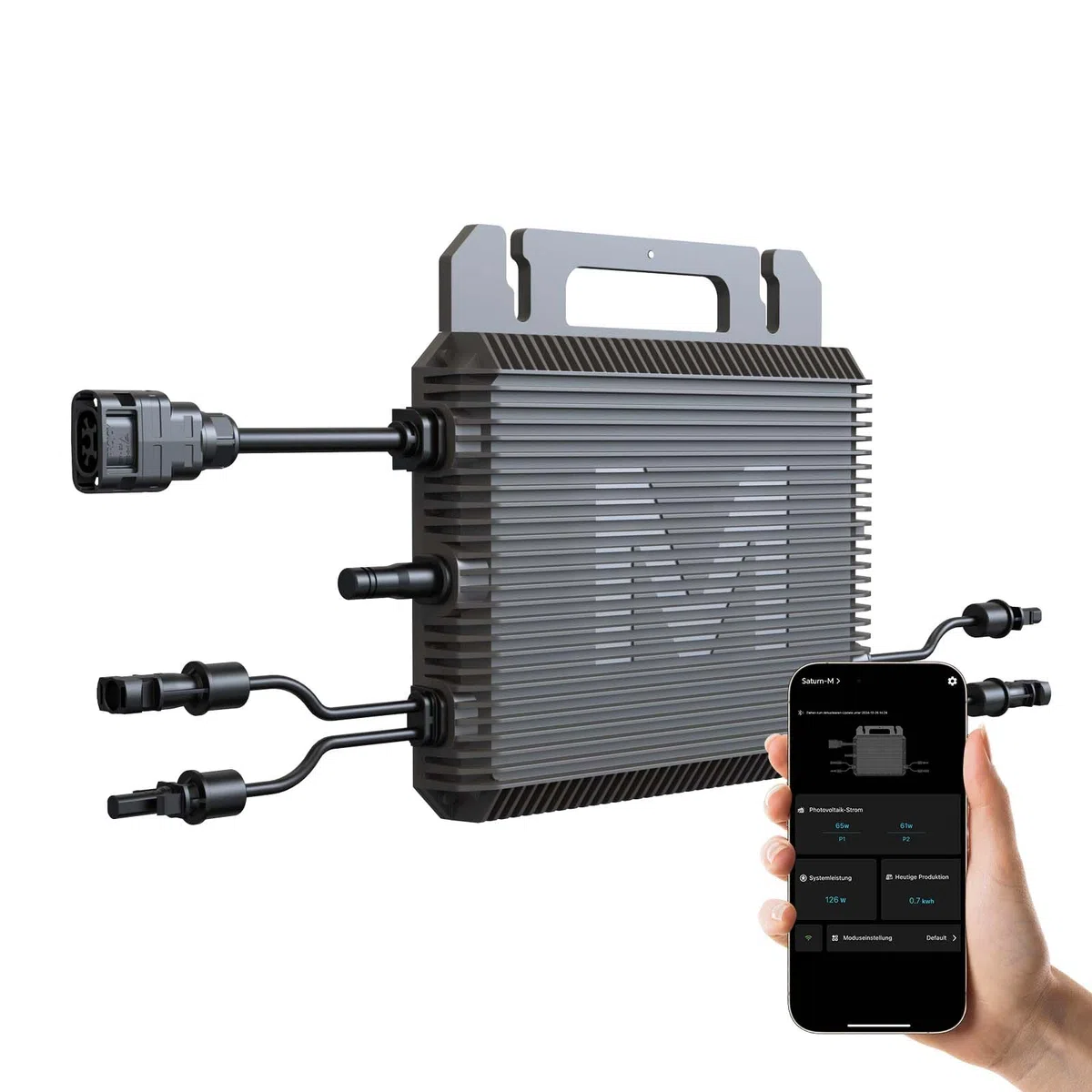 Marstek Mikro-Wechselrichter 800W (Upgrade 2026), Mikrowechselrichter für Balkonkraftwerk, 2MPPT, 0% MwSt, IP-67, WiFi, App-Steuerung, Plug & Play, für Photovoltaik-Module