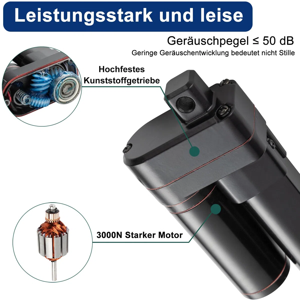 300mm Hub 3000N IP65 Wasserdicht Linearantrieb 24V Linear Actuator Linearmotor 5mm/s Mit Montagebügeln für Lift Coop Tür,Schrank, Fensteröffner, Türöffner, Home Automation