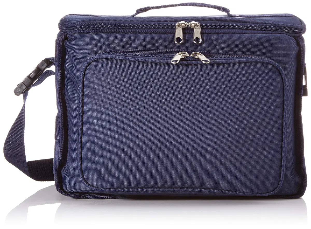 Gima - Leere Arzttasche Utility für medizinisches Personal, Halter für medizinische und Instrumente, wasserdichtes Polyester, Trennwände, Taschen, Gummibänder, abnehmbare Tasche, Blau, 36x22x25 cm