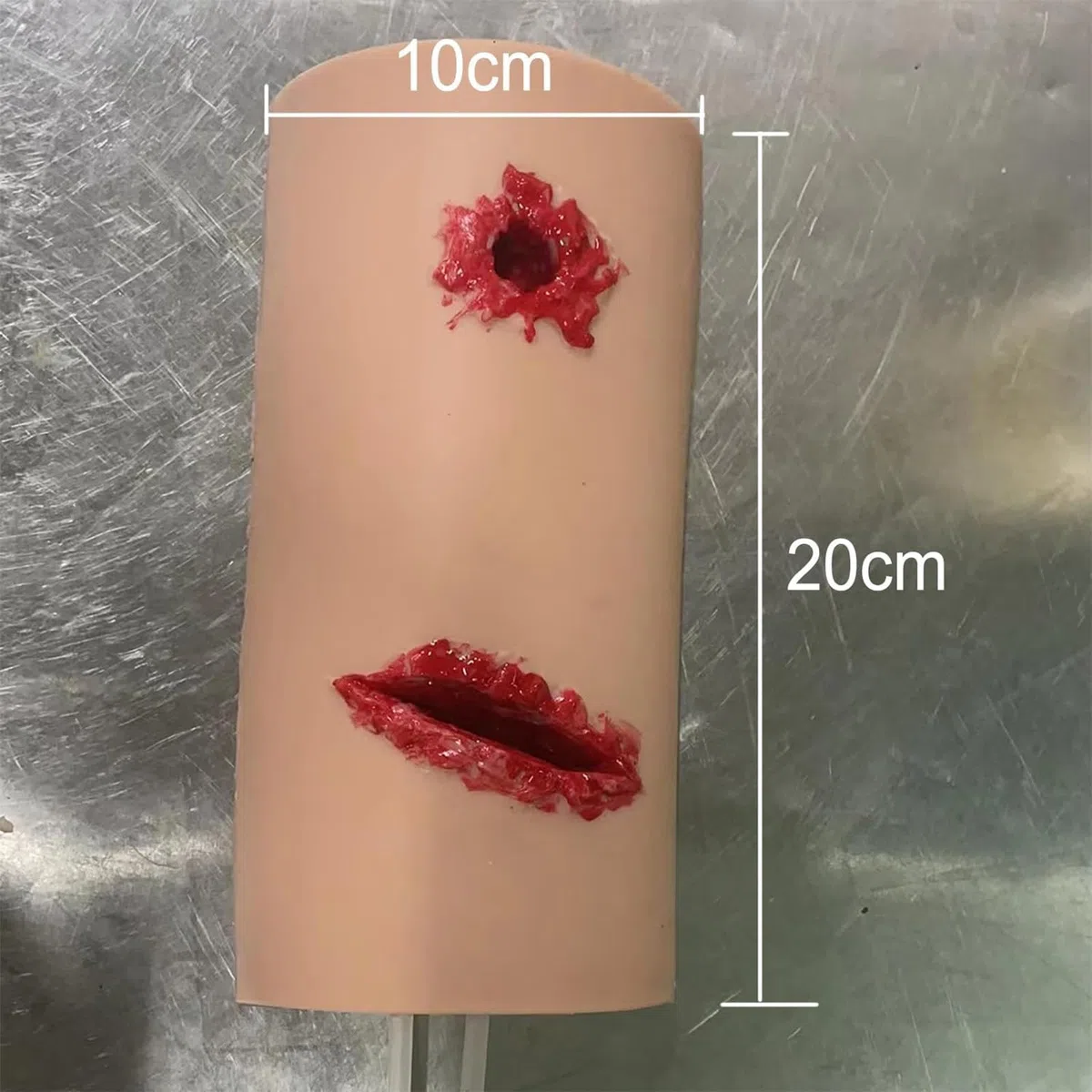 Wound Packing Trainer, Stop The Bleed Training Kit, Deep Laceration Trauma Module, Haemostasis Practice Model, Blood Control Exercises, Suturing Exercises, for Course, Military & First Aid Training