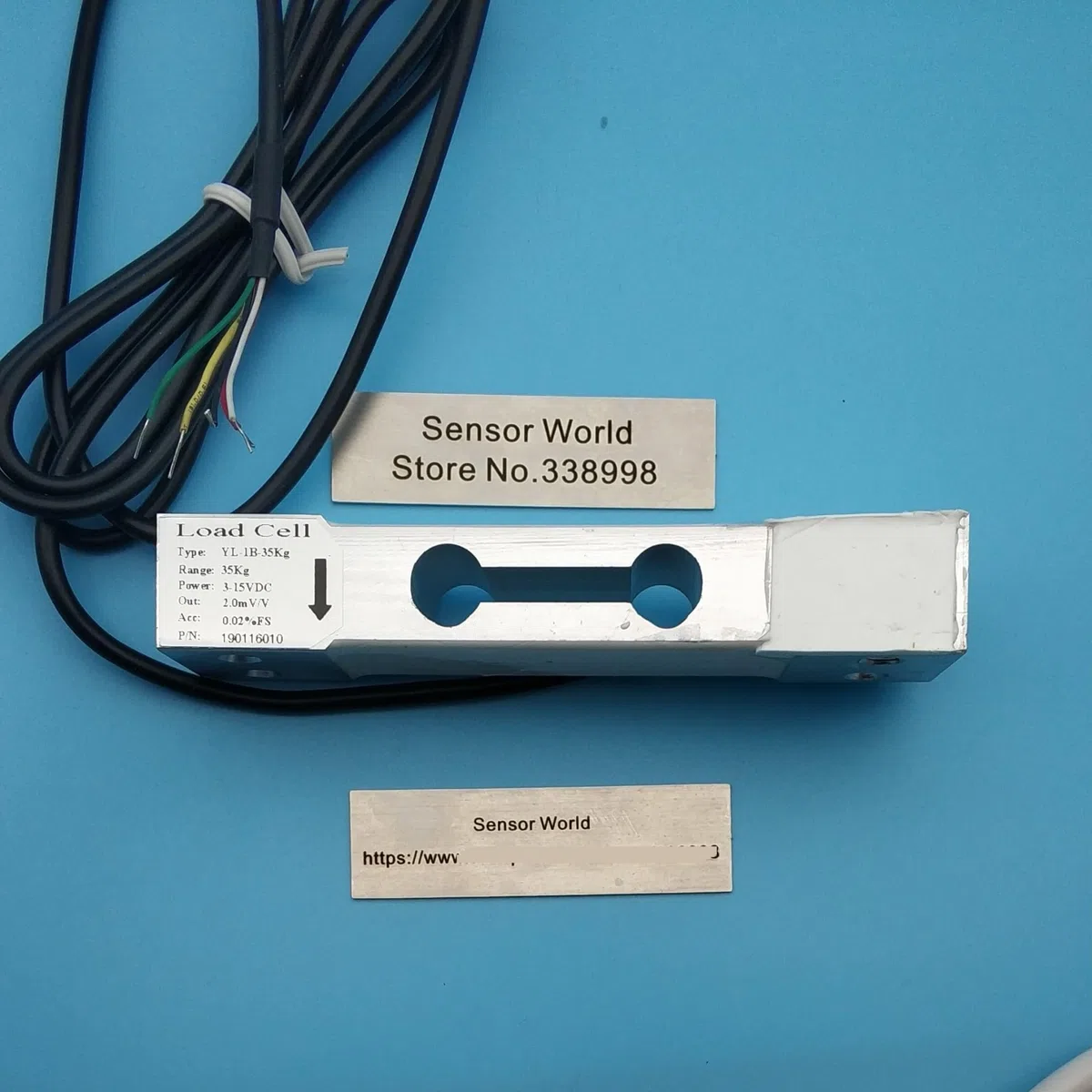 Doppelloch-Parallelbalken-Wägezellensensor aus Aluminiumlegierung YL-1B-10kg YL-1B-20kg YL-1B-35Kg YL-1B-40kg YL-1B-50kg YL-1B-100kg(YL-1B-35kg)