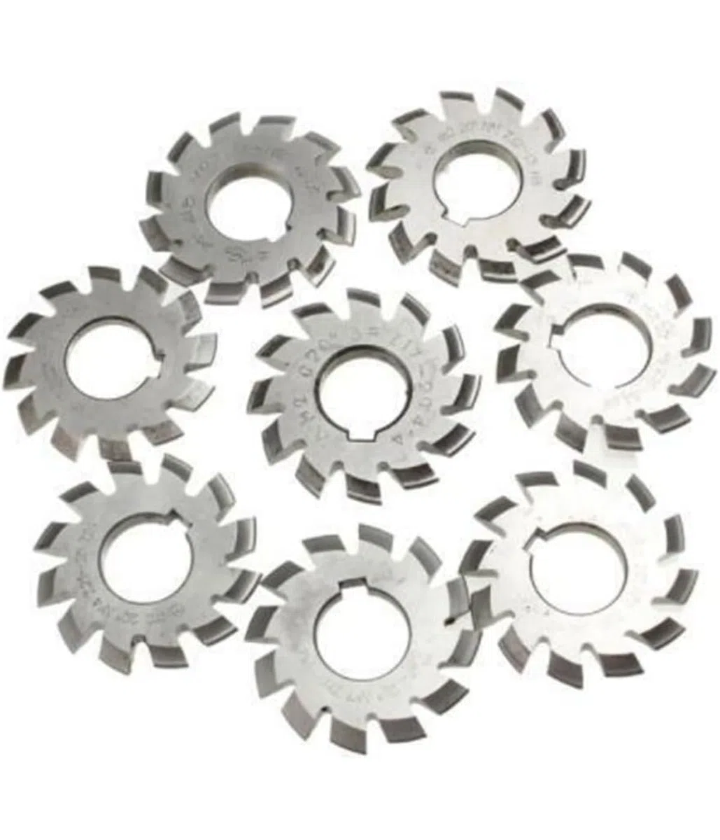 8 Stück M2 PA 20° Grad Kegelradfräser HSS Modul 2 Getriebe Kit Involute Gear M2 HSS Zahnradfräser, Schneidwerkzeug zum Fräsen von Zahnrädern
