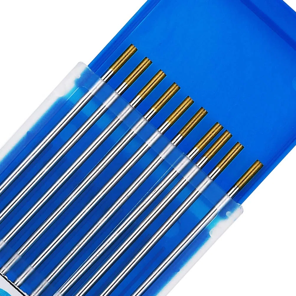 TEN-HIGH WIG Wolfram Elektrode WL-15 2,4 x 150mm 10x Wolframnadeln für WIG Schweißen, Gold