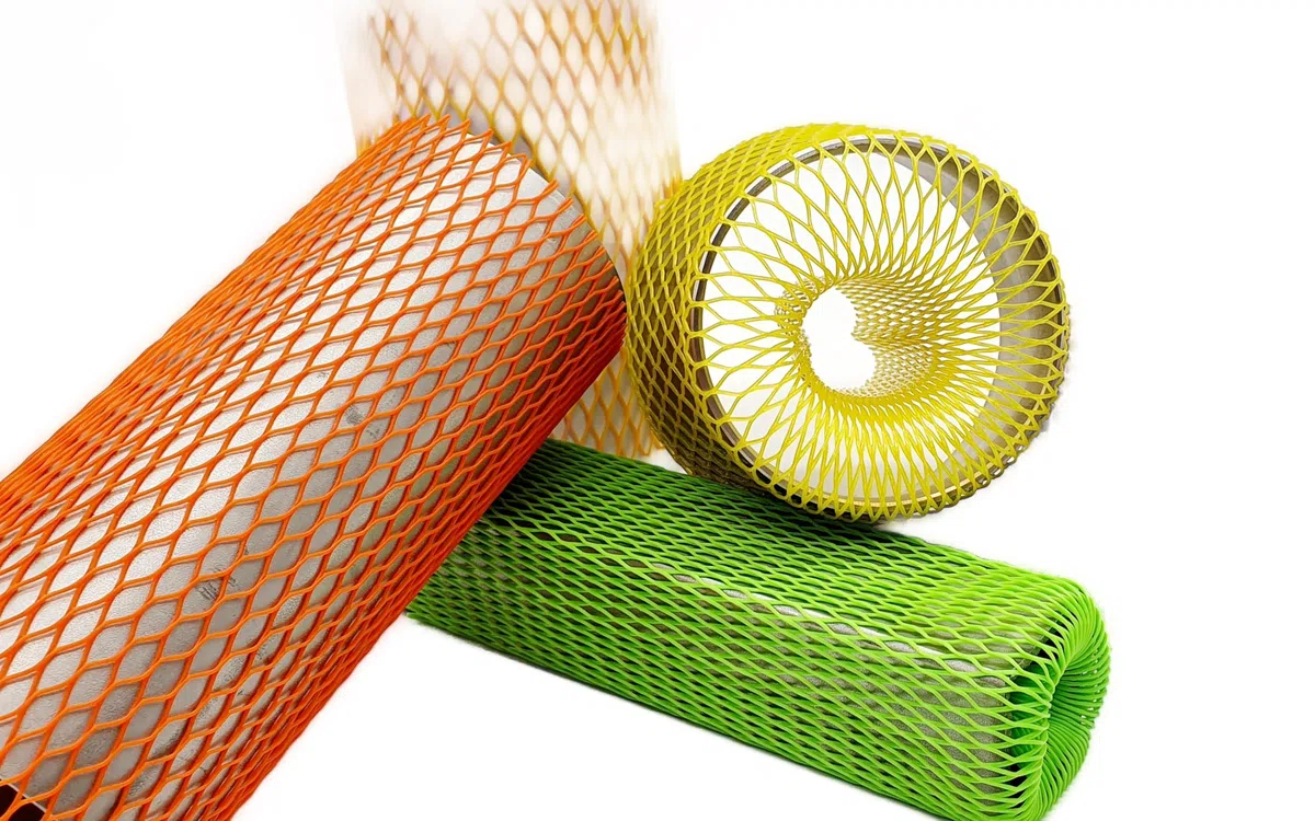 PWS Netzschlauch Ø25-50 mm, 200m, Gelb | Ausführung 29 g/m, Verpackungsnetz, Netzschutzschlauch, Oberflächenschutznetz