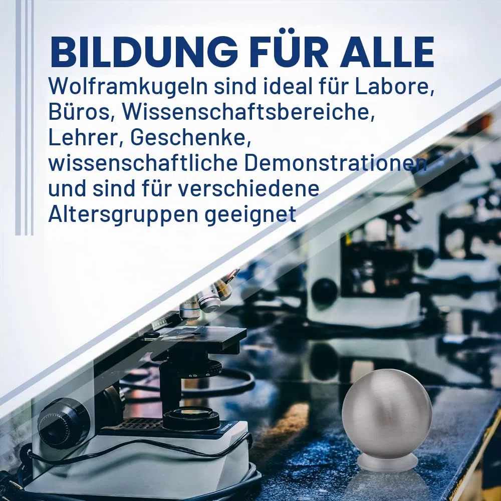 Midwest Tungsten Service Wolframkugel – 7 cm Durchmesser, 3 kg – größte Größe.