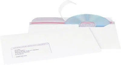 smartboxpro CD-Mailer links/230111025, weiß, 218x122, mF, 250g Duplex, Inh. 100