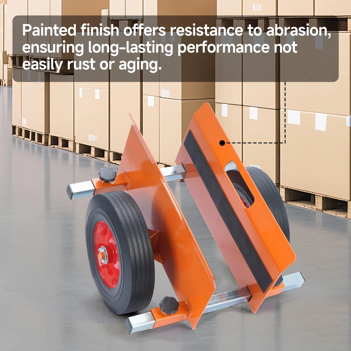 Plattenroller 500 kg Tragfähigkeit, Plattenwagen Klemmbacken 0-228 mm, Plattenklemmwagen für Marmor, Holzplatten, Türen, Fenster (Orange)