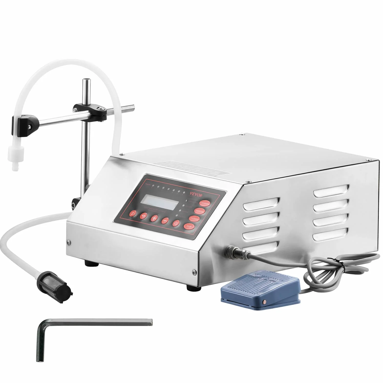 VEVOR GFK-160 Füllmaschine Flüssigkeit 2ML-3500ML 30W Liquid Filling Machine Abfüller Flüssigkeitsabfüllmaschine