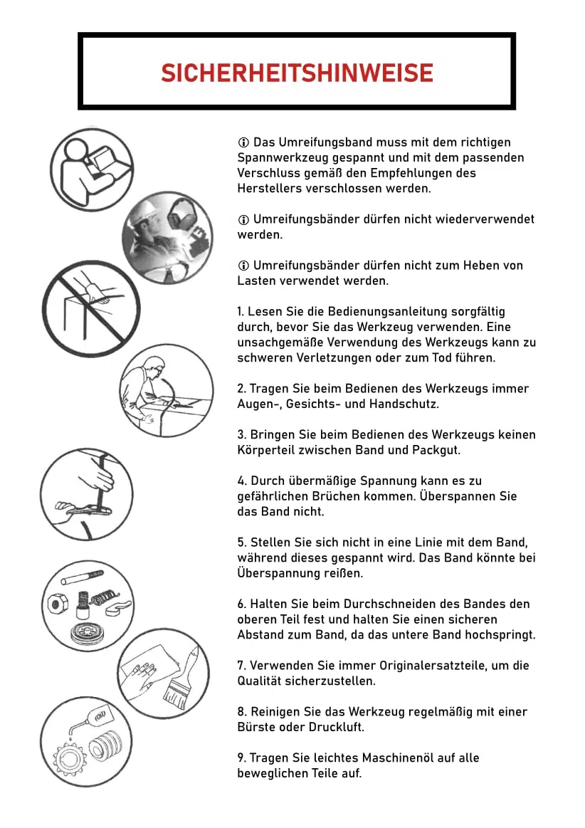 VEMATEC PP-Umreifungsband 12,7 x 0,65 mm, 2500 m lang, Kern 406, reißfest bis 190 kg - Kunststoffband für Umreifungsgerät