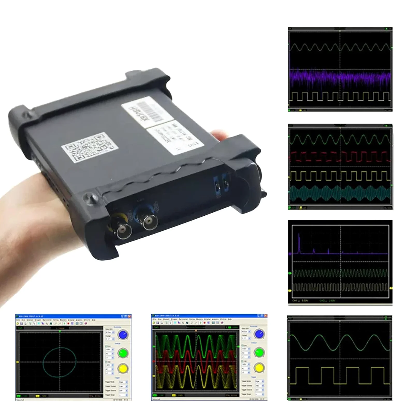 Hantek 6022BE 2-Kanal-USB-Digital-Speicher-Oszilloskop, 20 MHz, PC-basiert, 48 MSa/s