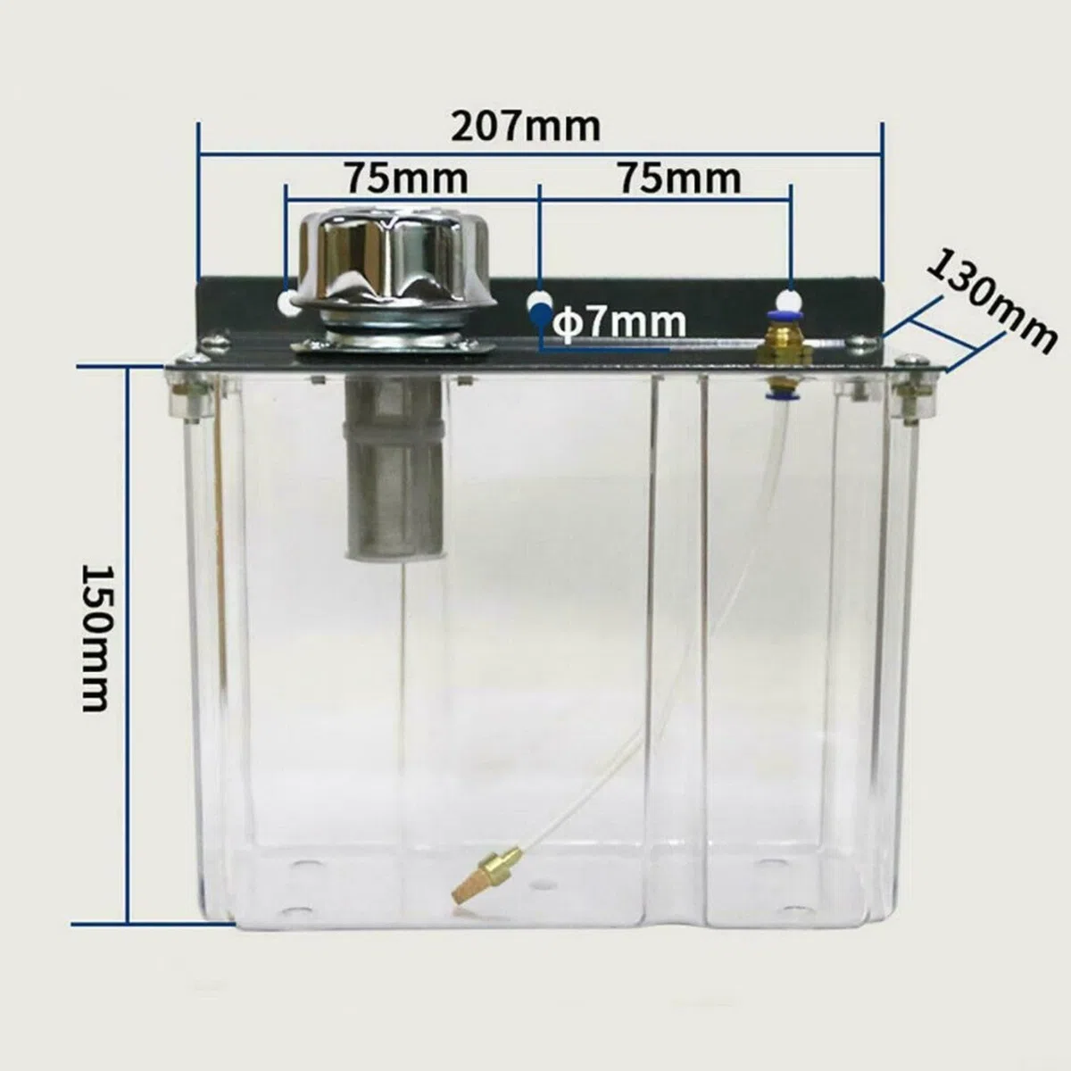 3L Schmierspray Spray Kühler Kühlmittelpumpe Ölnebel Sprüher mit flexiblem Schaft Metall Magnetfuß Kühlmittelpumpe Ölnebelsystem für CNC-Metallbearbeitung (220 V)