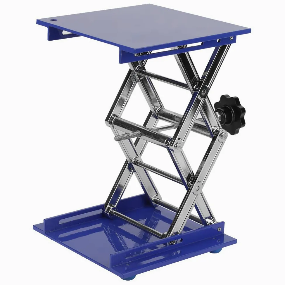 Hebebühne, Aluminiumoxid-Labor-Hebebühnen-Stand-Scheren-Gestell 200 * 200 * 280mm