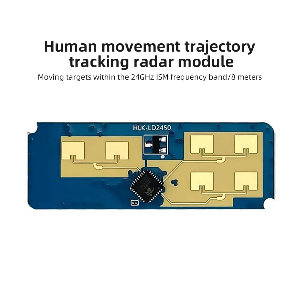 JMT HLK-LD2450 24 GHz Flugbahnsensor, ISM Smart Home, menschliche Bewegungsverfolgung, Ra¡¤DAR Induktionsmodul, Entfernungswinkel, Geschwindigkeitsmessung (10 Stück)