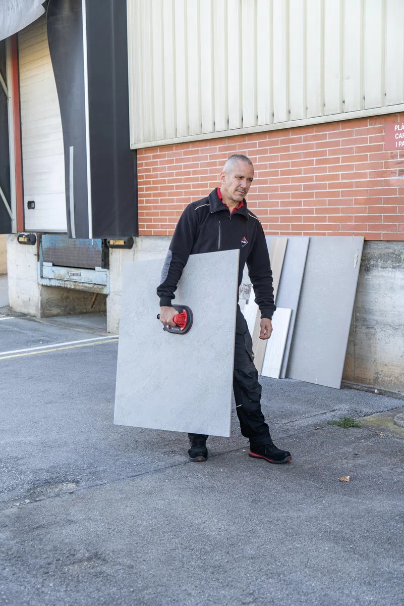RUBI Profi Vakuumpumpe ELLIP SC für raue oder strukturierte Fliesen, großes Format, 140 kg, mit Koffer