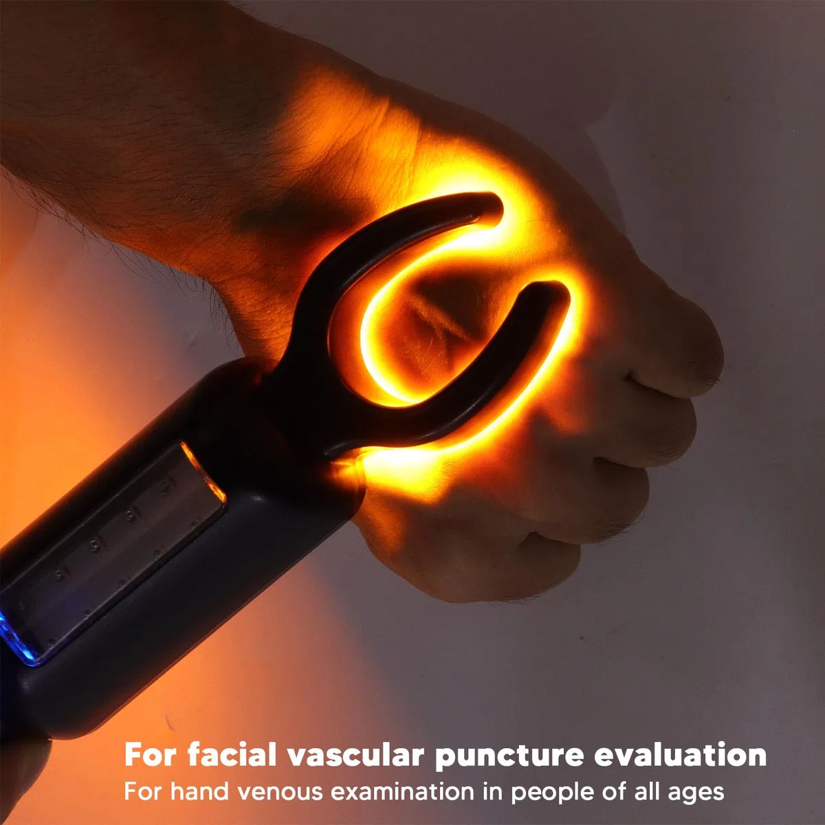 Topyond Venen-Detektor, Venenfinder, USB Wiederaufladbare Infrarot-LED-Venensucher-Handleuchte Mit Rotem Und Gelbem Licht, Infrarot Hand Venendetektor