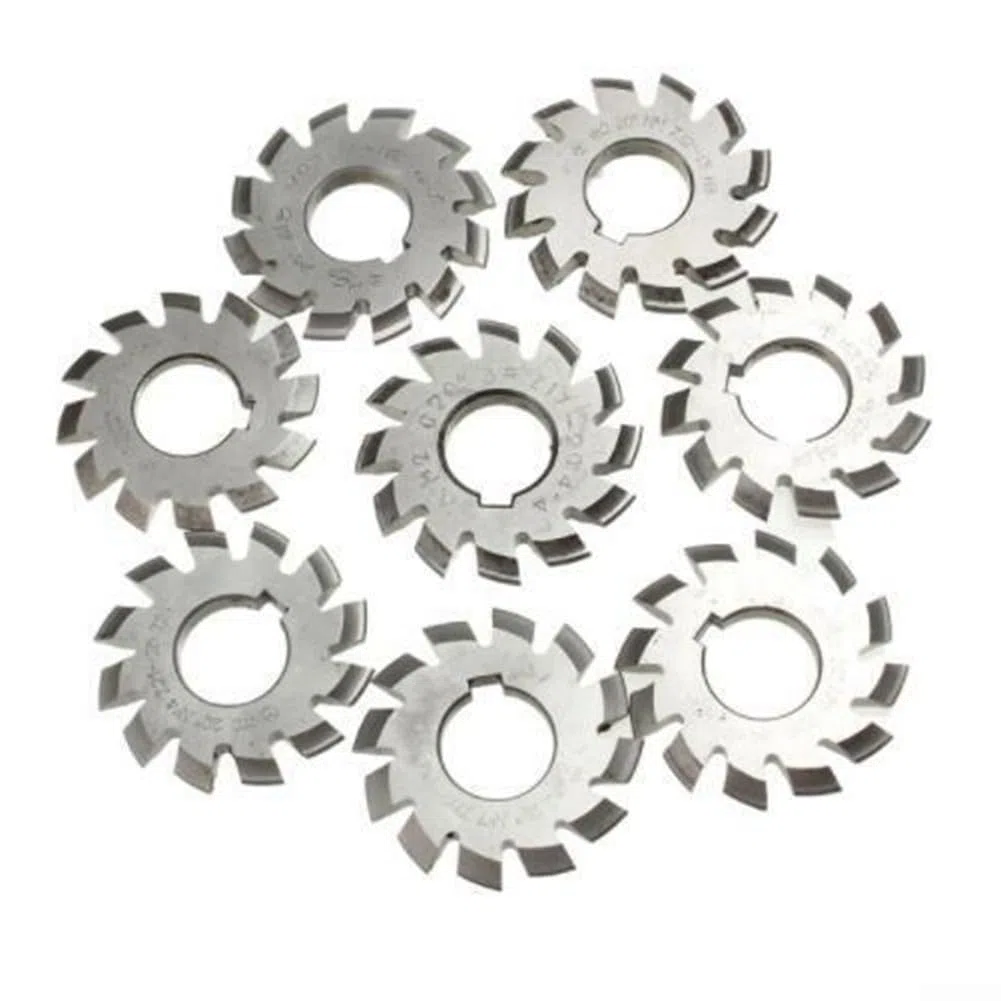 8-teiliges Zahnradschneider-Set, HSS M2 für Involute Zahnräder mit 22 mm Bohrung