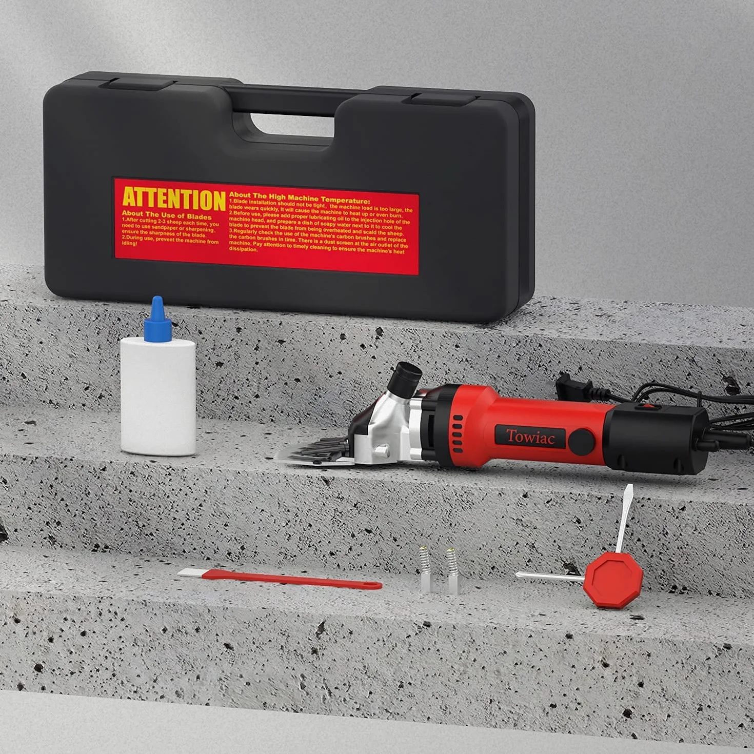 Schafschere,550W Fachmann Elektrische Schafschere,Tierpflege Schafschermaschine Alpakas, Ziegen und mehr, 6 Geschwindigkeiten Schwerlast Farm Livestock Haircut
