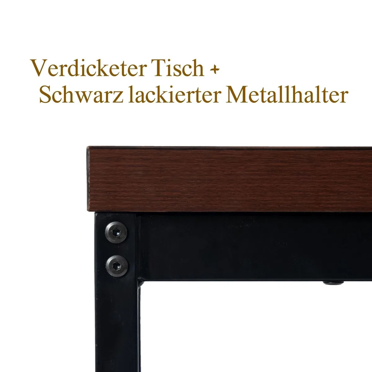 FurnitureR Praktischer Cafeteria Tisch Schule | 120x70x75cm | Robuste MDF-Platte | Metallgestell | Mensatisch | Essenstisch