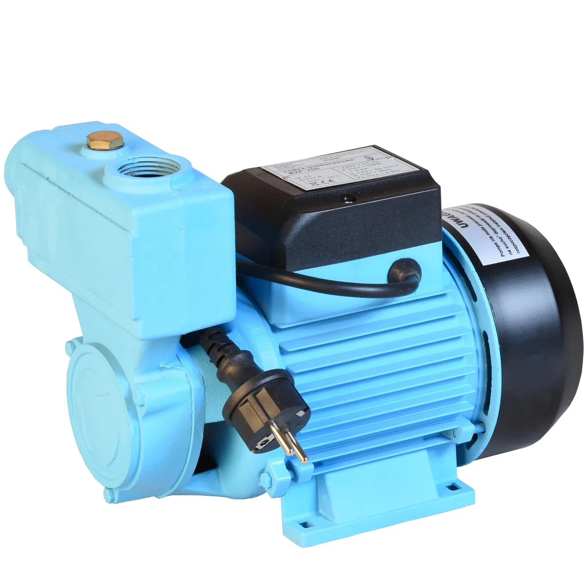 Wasserpumpe WZP 750 (750 W, 3000 l/h Förderleistung, 55m Förderhöhe) - für Sauberes Wasser - Hauswasserwerk Gartenpumpe Bewässerungspumpe Regenwasserpumpe