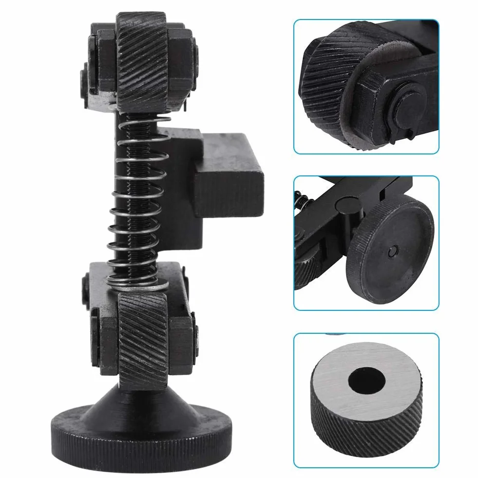 Rändelwerkzeug für drehbank, Rändelwerkzeug mit Federbelastung, 45# Kohlenstoffstahl Rändelwerkzeug mit 6 Rädern, Durchmesser 0,8 mm, 1,2 mm, 1,2 mm